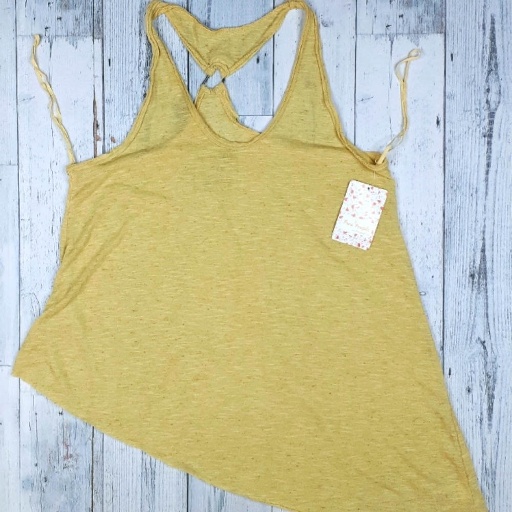 NEW Free People Lemon Tank Top Shirt Womens Size S Small MSRP $58 NWT